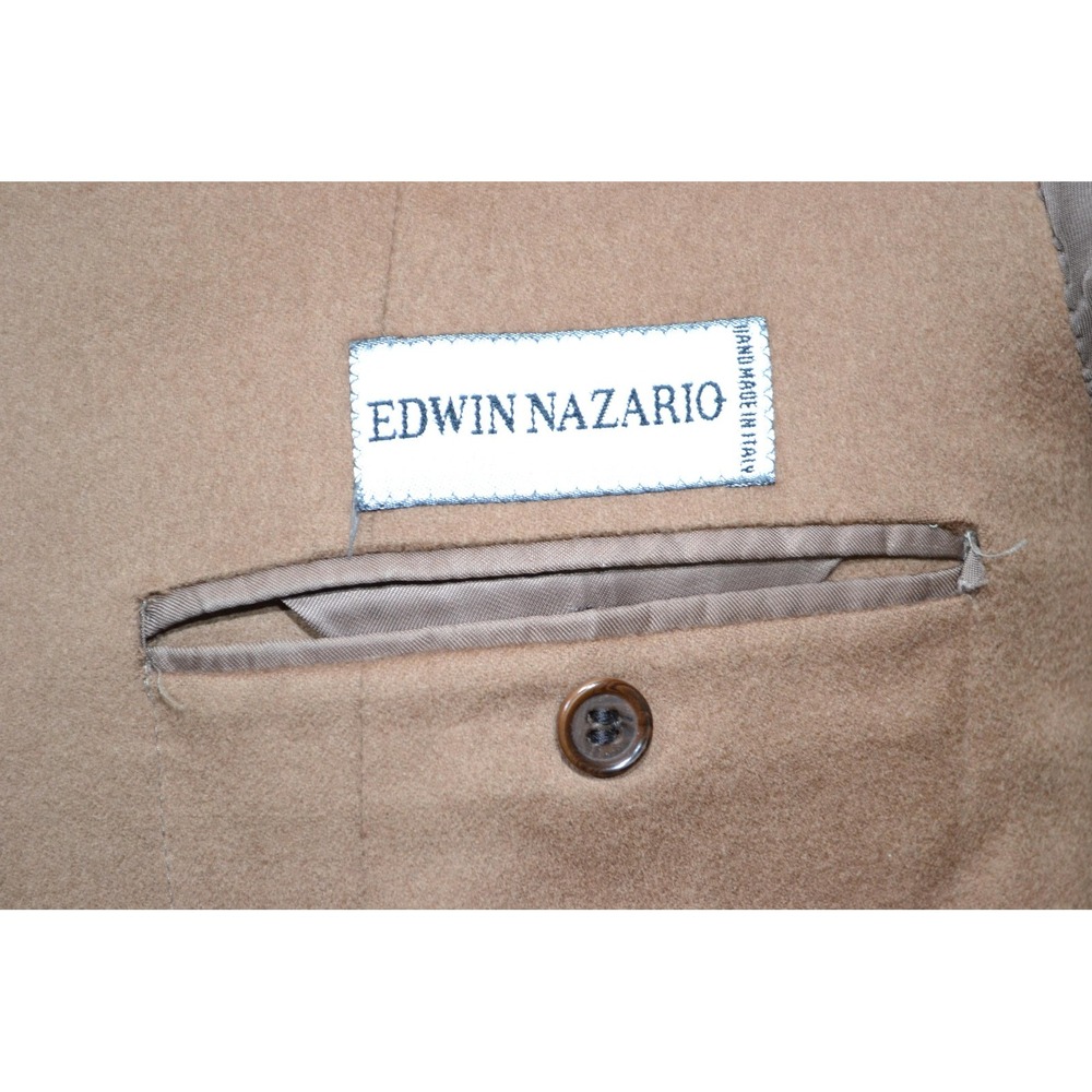 Edwin Nazario Sport Coat Mens 44R Brown Wool Cashmere Loro Piana Blazer Italy - Picture 9 of 16